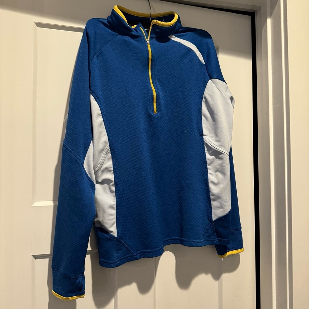 Nike boys xl ( 16/18) blue zipped shirt